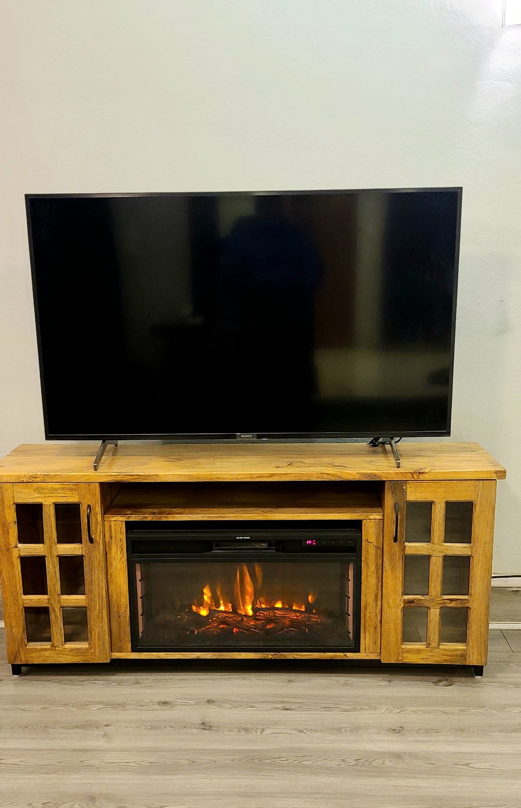 Biju TV Unit With Electric Fireplace